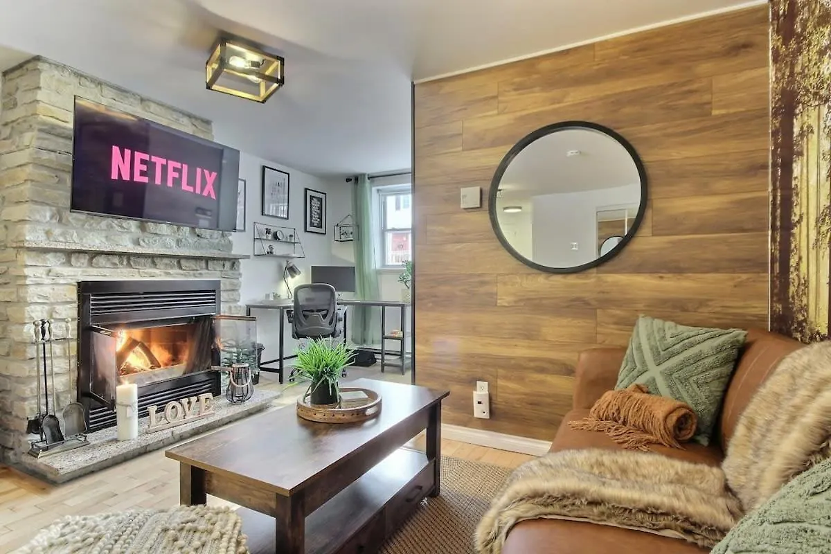 Enchanting Loft Fireplace Ac Quebec Downtown